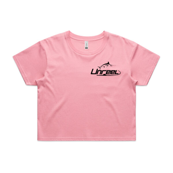 Womens Crop Tee - Black Logo Thumbnail